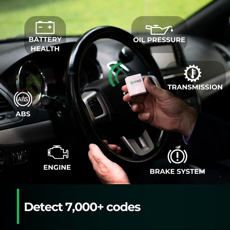 FIXD Bluetooth OBD2 Scanner for Car - Diagnose over 7,000 Issues, save Thousands on Repairs