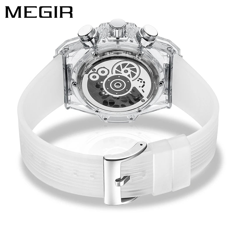 Relojes Hombre Megir 8108 Original Brand Luxury Chronograph Men Wrist Watches Waterproof New Quartz Watch