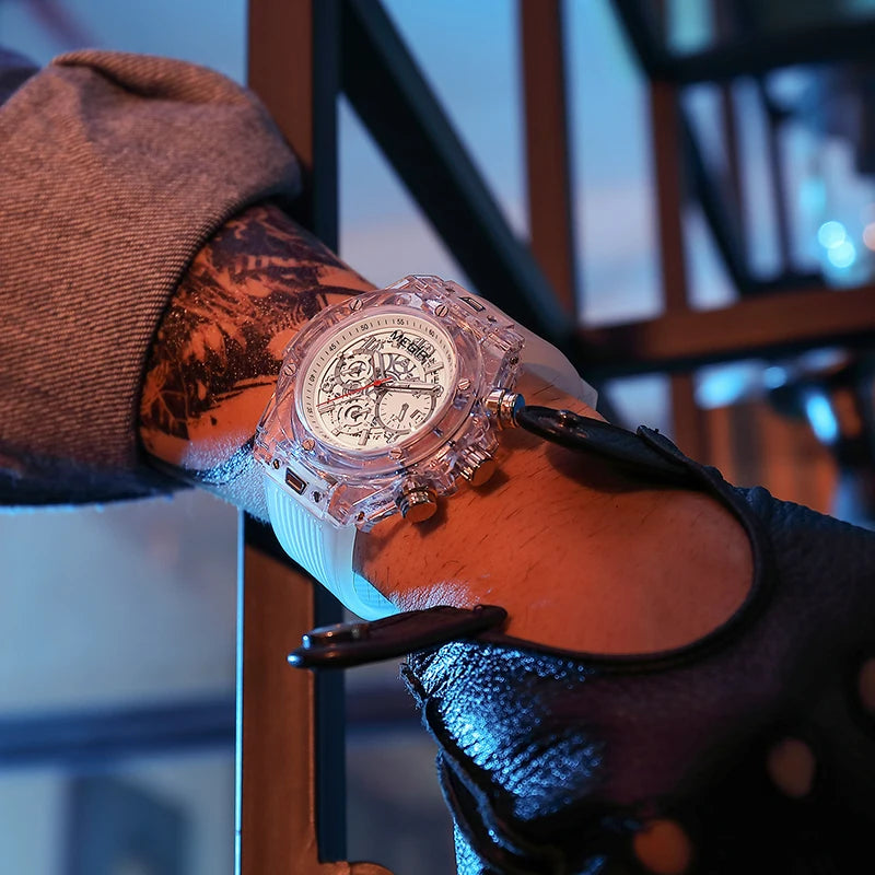 Relojes Hombre Megir 8108 Original Brand Luxury Chronograph Men Wrist Watches Waterproof New Quartz Watch