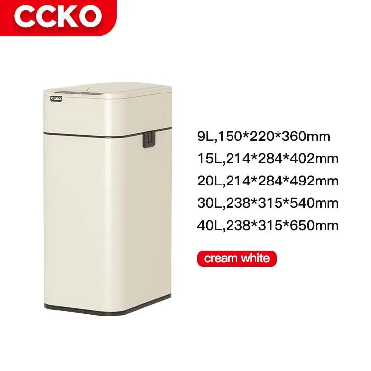 Hotelroom Stainless Steel Electric Trash Can Smart Dustbin Kitchen Sensor Rubbish Bin Touchless Waste Bins for Office Bathroom