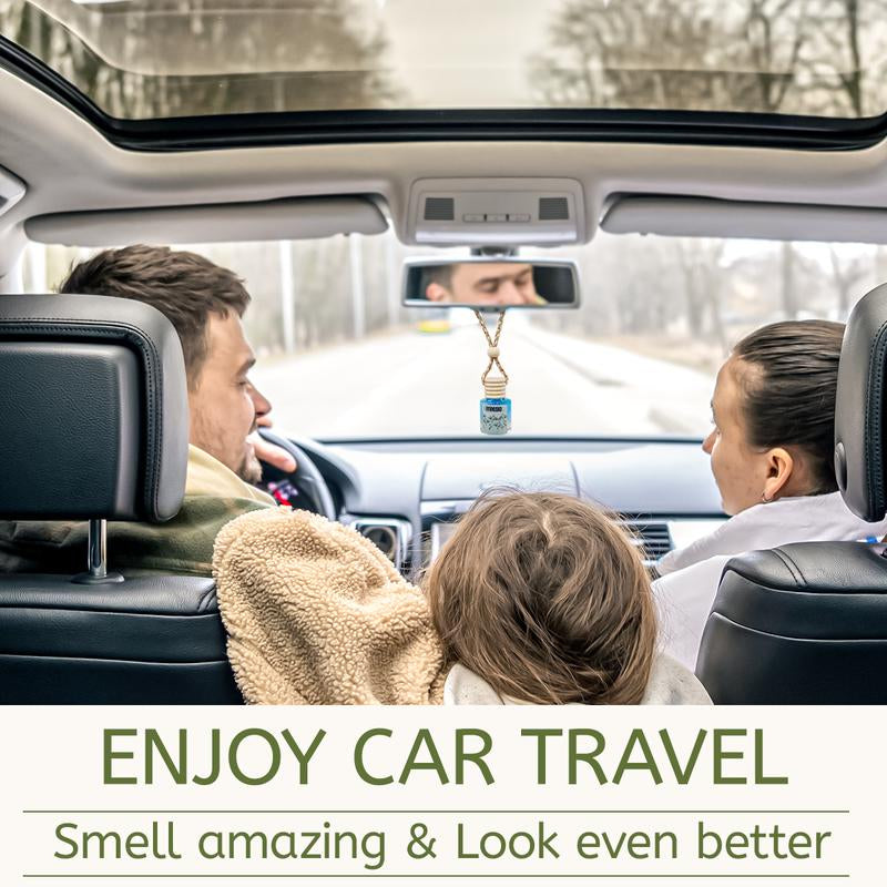2Pack Air Fresheners Hanging Scent Oil Diffuser - 8ML with Three Scents for Car & Live Gifts - Non-Aerosol, Convenient for Car Use