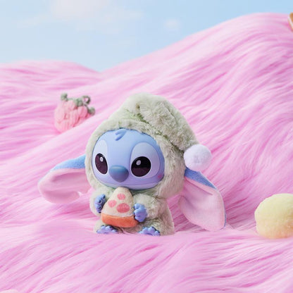 Disney Stitch Eat Something before Sleep Collection Vinyl Plush Toy Surprise Box, PVC Plush Hanging Ornament Blind Box Cute Collectible for Disney Fans
