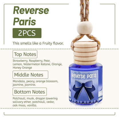 2Pack Air Fresheners Hanging Scent Oil Diffuser - 8ML with Three Scents for Car & Live Gifts - Non-Aerosol, Convenient for Car Use