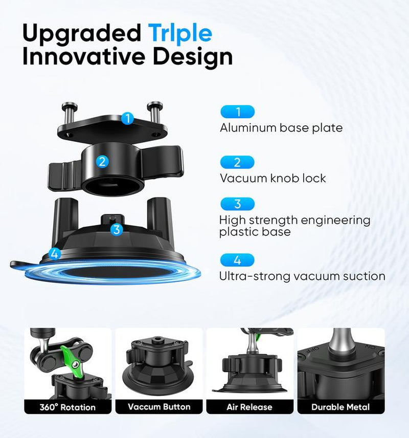 【Tiktokshopbacktoschool】Magic JOHN High Performance Ultra Durable Car Phone Holder Easy Install