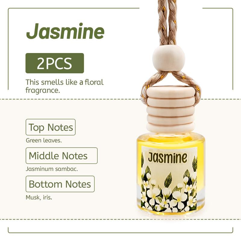 2Pack Air Fresheners Hanging Scent Oil Diffuser - 8ML with Three Scents for Car & Live Gifts - Non-Aerosol, Convenient for Car Use