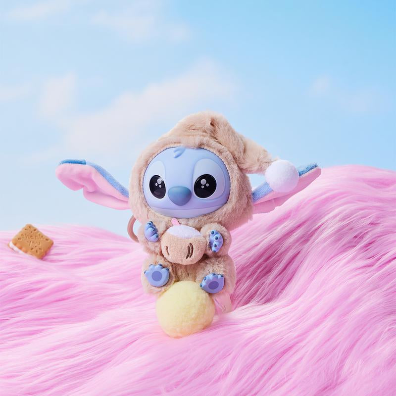 Disney Stitch Eat Something before Sleep Collection Vinyl Plush Toy Surprise Box, PVC Plush Hanging Ornament Blind Box Cute Collectible for Disney Fans