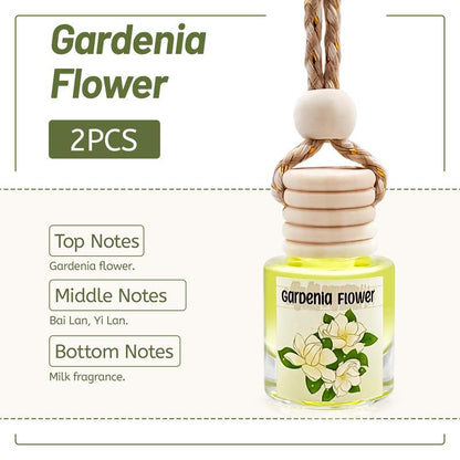 2Pack Air Fresheners Hanging Scent Oil Diffuser - 8ML with Three Scents for Car & Live Gifts - Non-Aerosol, Convenient for Car Use