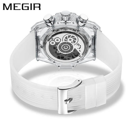 Relojes Hombre Megir 8108 Original Brand Luxury Chronograph Men Wrist Watches Waterproof New Quartz Watch