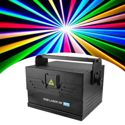 3W Professional Laser Light Projector RGB Disco Party Club Stage Effect Light