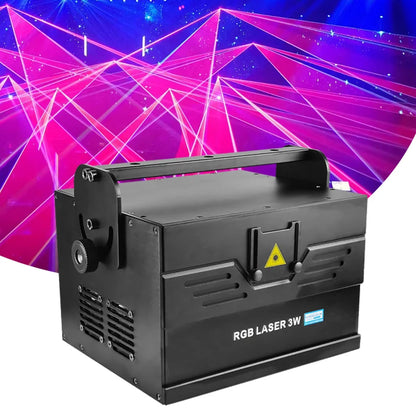 3W Professional Laser Light Projector RGB Disco Party Club Stage Effect Light