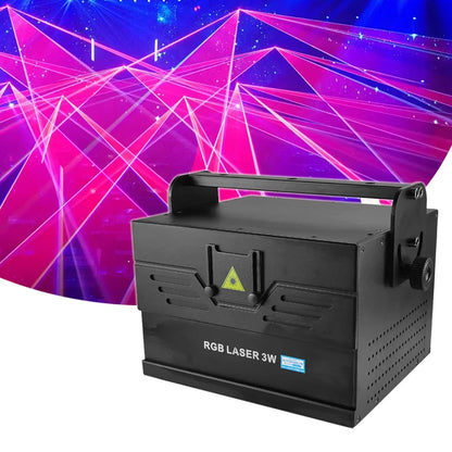 3W Professional Laser Light Projector RGB Disco Party Club Stage Effect Light