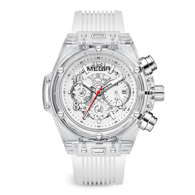 Relojes Hombre Megir 8108 Original Brand Luxury Chronograph Men Wrist Watches Waterproof New Quartz Watch
