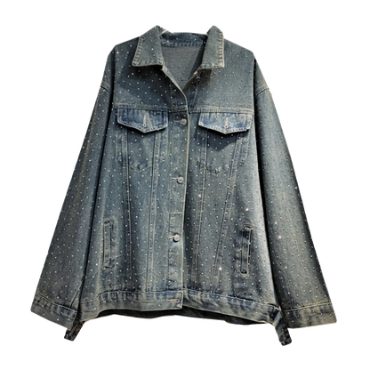 Boutique Wholesale 2024 Autumn New Fashionable Lapel Loose Korean Version Versatile Denim Women's Jacket