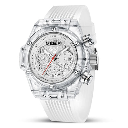 Relojes Hombre Megir 8108 Original Brand Luxury Chronograph Men Wrist Watches Waterproof New Quartz Watch