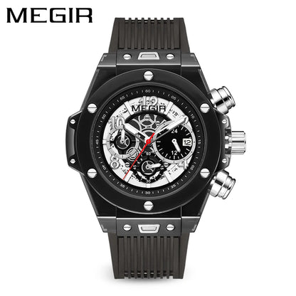 Relojes Hombre Megir 8108 Original Brand Luxury Chronograph Men Wrist Watches Waterproof New Quartz Watch