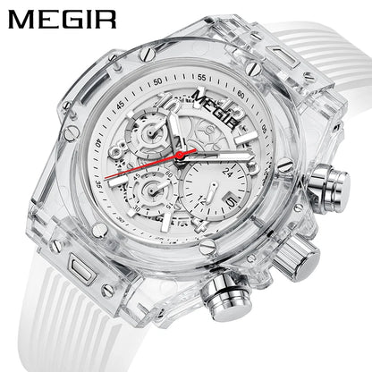 Relojes Hombre Megir 8108 Original Brand Luxury Chronograph Men Wrist Watches Waterproof New Quartz Watch