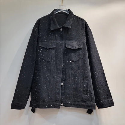 Boutique Wholesale 2024 Autumn New Fashionable Lapel Loose Korean Version Versatile Denim Women's Jacket