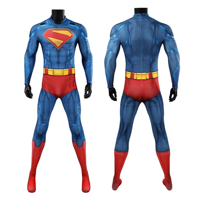 Clark Kent Cosplay Costume Men Party Bodysuit Cloak David Corenswet Costume Superhero Jumpsuit Outfit Male Halloween Clothes