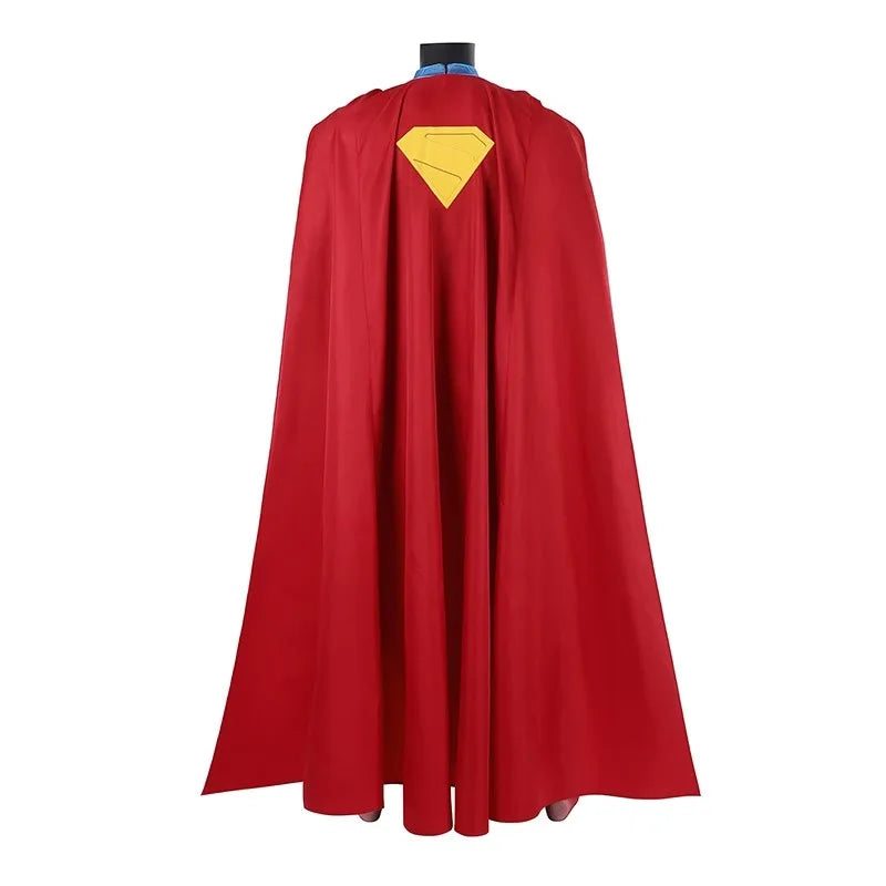 Clark Kent Cosplay Costume Men Party Bodysuit Cloak David Corenswet Costume Superhero Jumpsuit Outfit Male Halloween Clothes