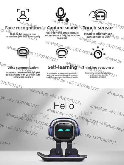 EMO robots and accessories, clothing,toys,desktop voice recognition, emotional AI communication, intelligent child companionship