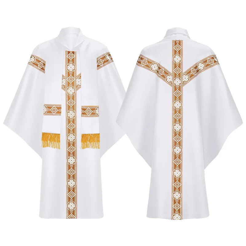 Muslim Medieval Robes Priest Priesthood Prayer Clothes Fashion Stage Performance Costumes Cloak For Men and Women 2025 New