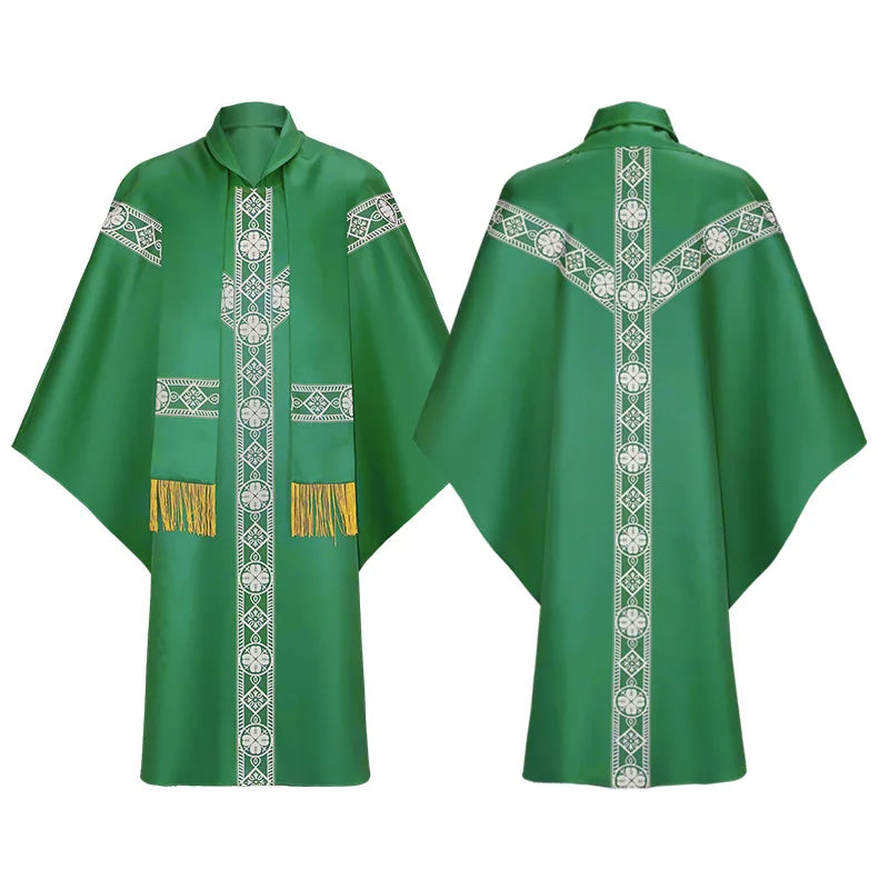 Muslim Medieval Robes Priest Priesthood Prayer Clothes Fashion Stage Performance Costumes Cloak For Men and Women 2025 New