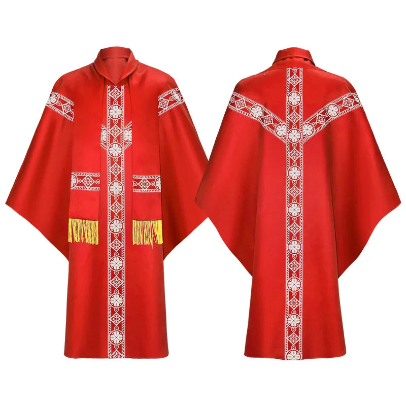 Muslim Medieval Robes Priest Priesthood Prayer Clothes Fashion Stage Performance Costumes Cloak For Men and Women 2025 New