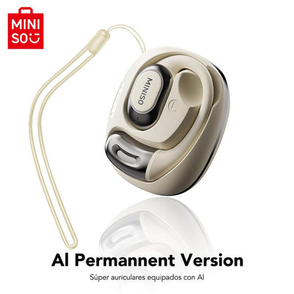 MINISO MS156 AI Headphones True Wireless OWS Earphones Bluetooth 5.4 134 Languages Translation Earbuds Hifi Sound Waterproof Open Ear Headsets with APP