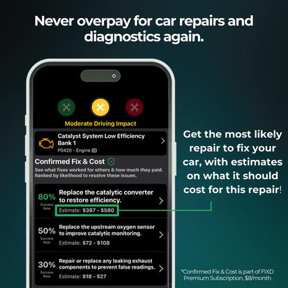 FIXD Bluetooth OBD2 Scanner for Car - Diagnose over 7,000 Issues, save Thousands on Repairs