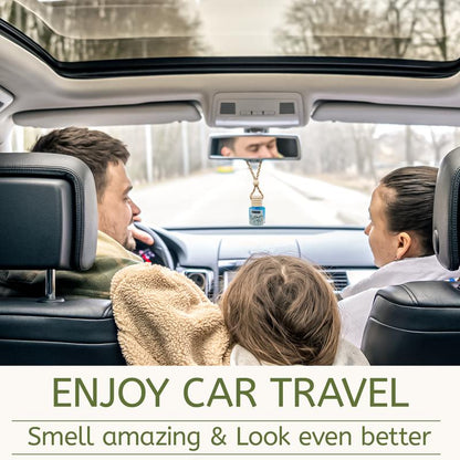 2Pack Air Fresheners Hanging Scent Oil Diffuser - 8ML with Three Scents for Car & Live Gifts - Non-Aerosol, Convenient for Car Use