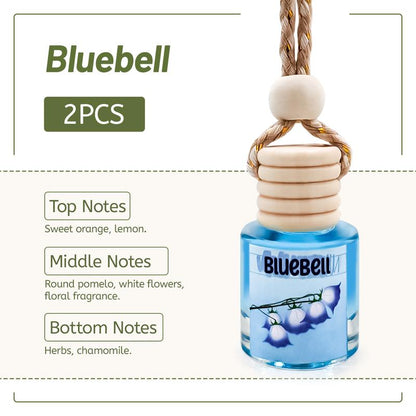 2Pack Air Fresheners Hanging Scent Oil Diffuser - 8ML with Three Scents for Car & Live Gifts - Non-Aerosol, Convenient for Car Use