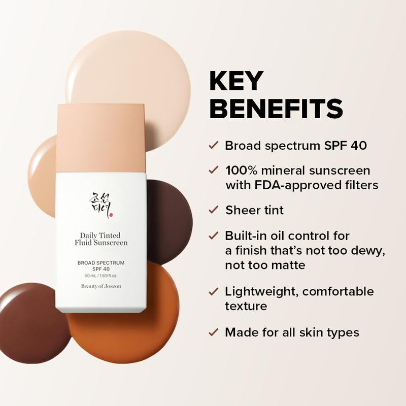 [Beauty of Joseon Official] Daily Tinted Fluid Sunscreen 50Ml